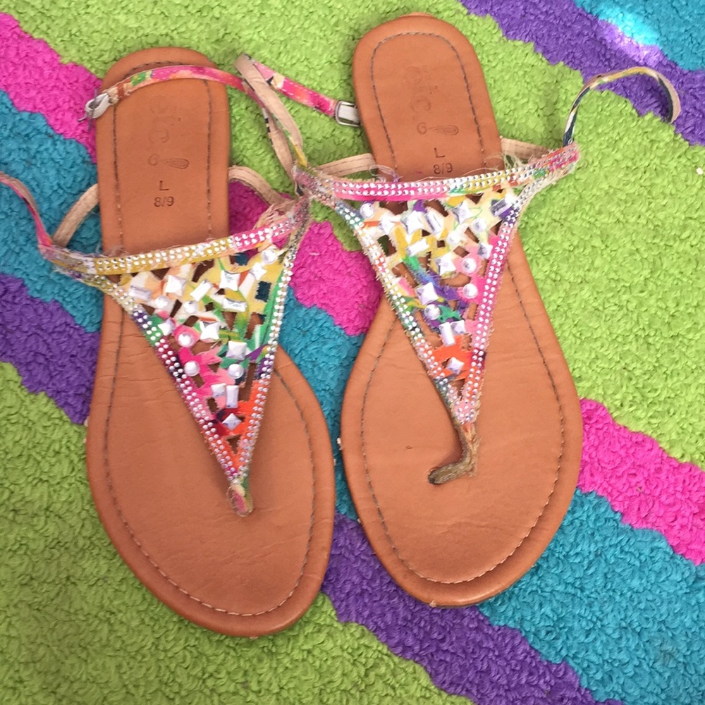 colorful sandals💓